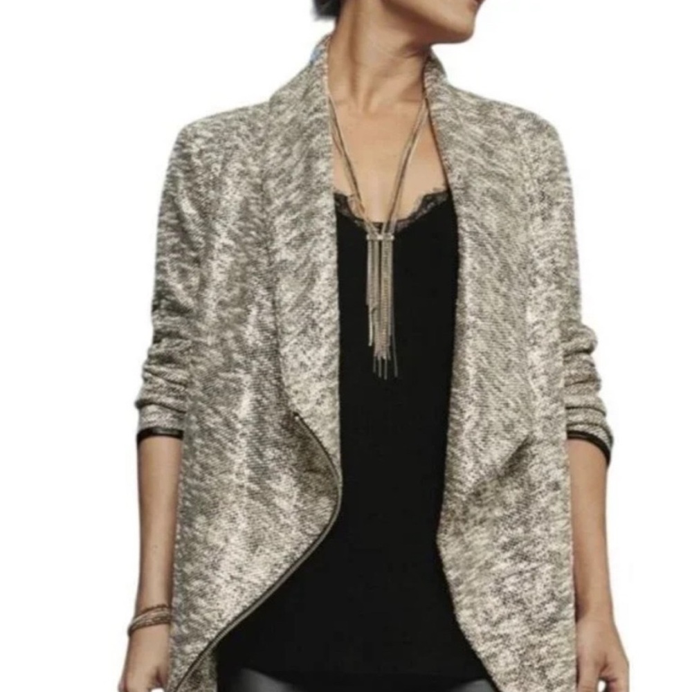 Stella and Dot side zip metallic jacket